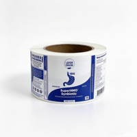 Étiquette personnalisée en vinyle imperméable pour bouteille de supplément probiotique, autocollant pour vitamines synbiotiques, rouleau adhésif – Acceptation des commandes