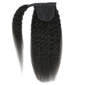 Extensions de <span class=keywords><strong>cheveux</strong></span> naturels brésiliens Remy DeepWave 12A en gros, queue de cheval à cordon, postiches pour tresses afro - Product Image 5