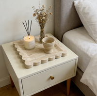Plateau de service en marbre naturel de haute qualité, style Art Déco, avec logo personnalisé, pour la décoration intérieure, les hôtels et les cuisines, vente en gros