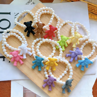 Collier ras du cou tendance été en acrylique coloré avec perles imitation ours pour femme et fille – Nouvelle arrivée