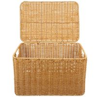 Panier à linge en toile, boîte à pain en métal à rabat, lot de 3 paniers à linge, paniers à fruits à bascule, paniers en résine peu profonds, pliables