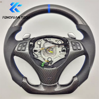 Pièces en fibre de carbone forgée, volant de voiture LED avec palettes de changement de vitesse pour BMW E92 M1 M2 M3 M4 M5 335 335i Drift