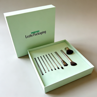 Boîte d'emballage en papier pour kit d'outils de maquillage de haute qualité, logo personnalisé, porte-pinceaux, ensemble d'outils vides, boîte en carton de luxe pour outils de maquillage