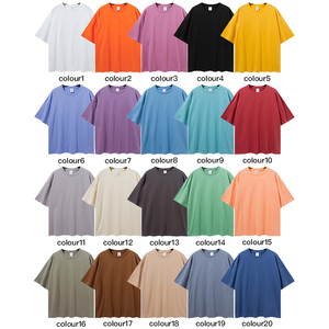 T-Shirt Oversize Homme Vierge, Logo Personnalisé en Sérigraphie Gonflante, Grande <span class=keywords><strong>Taille</strong></span>, 100% Coton, Manches Courtes Unisexe, pour Hommes et Femmes - Product Image 3
