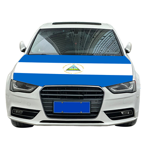 Funda para Capó de Coche con <span class=keywords><strong>Bandera</strong></span> Nacional de Nicaragua, Funda para Motor de Coche con <span class=keywords><strong>Bandera</strong></span>, Venta Directa de Fábrica, Tela de Poliéster - Product Image 6