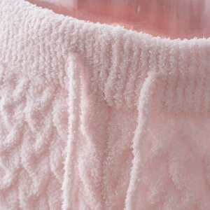 Ensemble de survêtement rose douillet pour femme, 2 pièces, manches longues, pull en microfibre, pantalon de survêtement à cordon, tenue de sport, pyjama 2 pièces - Product Image 4