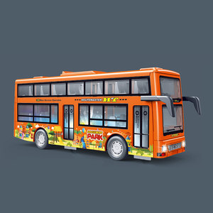 Con luz y sonido Inercia <span class=keywords><strong>Doubledeck</strong></span> Bus Friction Toys 2025 - Product Image 5