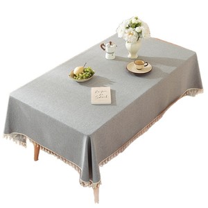 Nouvelle <span class=keywords><strong>Nappe</strong></span> Rectangulaire de Luxe 2026 Effet Lin, Imperméable et Anti-Taches, Facile à Nettoyer pour Tables à Manger et Tables Basses - Product Image 3