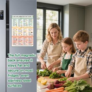 Imán de Refrigerador con Lista de Alimentos Antiinflamatorios - Guía de Nutrición Fácil para Principiantes, Planificador de Comidas para Cocina, Tabla de Alimentos Saludables para Evitar y Comer - Product Image 5