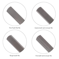 IFIXPRO 4-en-1 Lime à main multifonction en acier pour bricolage à motifs plats et coniques avec fraises en carbure Limes à Offre Spéciale et râpes