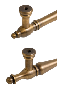 Puxador de Latão Sólido para Armário de Cozinha, Puxador Retrátil em Bronze, Ferragens Estilo Francês Americano para Guarda-Roupa e Maçanetas de Porta de Cozinha - Product Image 5