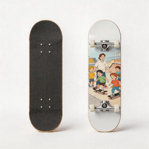 Tabla <span class=keywords><strong>de</strong></span> Skate Personalizada <span class=keywords><strong>de</strong></span> Madera <span class=keywords><strong>de</strong></span> Arce, Impresión UV, MOQ 1, Tabla Exclusiva Personalizada, Lleva Felicidad y Alegría a tu <span class=keywords><strong>Paseo</strong></span> - Product Image 1