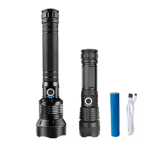 Led Đèn pin 100000 lumens Torch sạc săn bắn Torch ánh sáng cắm trại bán buôn Zoomable Led đèn pin ngọn đuốc