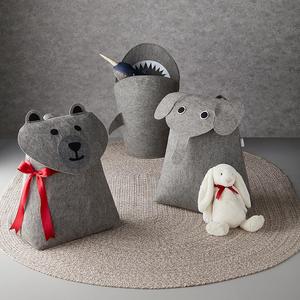 Upin-Cảm thấy giỏ lưu trữ cho trẻ em, lớn gấp động vật phim hoạt hình gấu giặt <span class=keywords><strong>Hamper</strong></span> cho trẻ em - Product Image 6