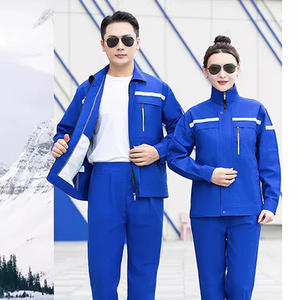 Combinaison de vêtements de travail de sécurité disponible ignifuge antistatique avec uniforme de bande réfléchissante hommes et femmes vêtements de Protection du travail - Product Image 6