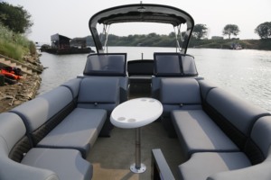 Bateau de pêche à ponton en aluminium de luxe Kinocean <span class=keywords><strong>2022</strong></span> avec <span class=keywords><strong>moteur</strong></span> <span class=keywords><strong>hors</strong></span>-<span class=keywords><strong>bord</strong></span>, <span class=keywords><strong>meilleur</strong></span> yacht, expériences de pêche de luxe - Product Image 3