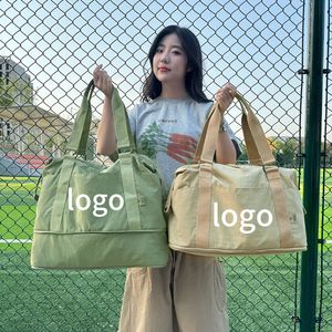 대용량 경량 여성용 핸드헬드 여행 가방 접이식 확장형 스포츠 피트니스 수하물 여행 더플백 - Product Image 6