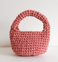 Tas Selempang Rajut Warna Solid Gaya Pastoral Musim Panas, Tas Tangan Poliester Buatan Tangan, Tas Wanita Trendi Warna Cerah, Bordir Rumbai, Model Bucket