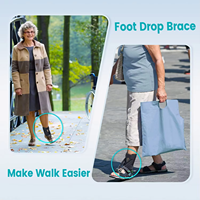 Attelle pour pied tombant, vente en gros d'usine, pour la marche avec des chaussures, attelle pour pied tombant réglable, attelle pour pied tombant