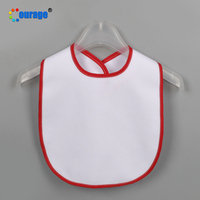 Nouveau design, bavoir pour bébé en tissu à sublimation avec fermeture auto-agrippante, vente en gros