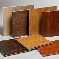 Panneau composite ACP Alucobond en aluminium pour la décoration de façade extérieure à effet bois