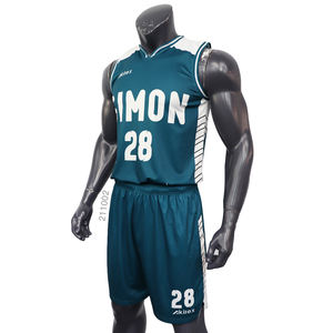 Akilex Cusormable Design personalizzato da uomo vestiti da basket gilet T Shirt ricamo Patch moda basket maglie per <span class=keywords><strong>30</strong></span> squadre - Product Image 2