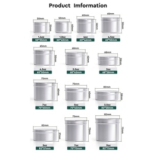 Envase de Aluminio para Velas de 50 ml, Latas Doradas para Velas, Embalaje para Velas - Product Image 6