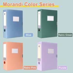 กล่องแฟ้มพับได้ PP Morandi หนาพิเศษ พร้อมพิมพ์ลายตามสั่ง ดีไซน์ทนทาน ขนาด 235x308 มม. กล่องเก็บของสำนักงานความจุขนาดใหญ่ - Product Image 5