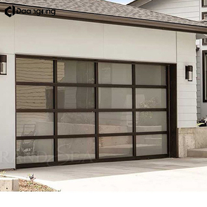 Portes <span class=keywords><strong>de</strong></span> <span class=keywords><strong>garage</strong></span> modernes à panneaux affleurants, minimalistes, noir mat avec fenêtres étroites pour maison contemporaine - Product Image 5