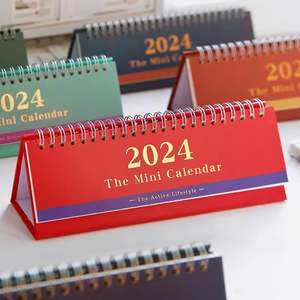 Calendrier Éphéméride Almanach Noël Avent Table De Bureau Flip Up Plié Calendrier Sublimation Personnalisé 2024-2025 - Product Image 1