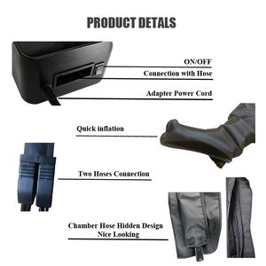 <span class=keywords><strong>XXL</strong></span> massaggiatore elettrico ricaricabile del piede della gamba 4 modalità di compressione dell'aria di pressoterapia gamma di pressione 3.99kPa-34.66kPa per più veloce - Product Image 5