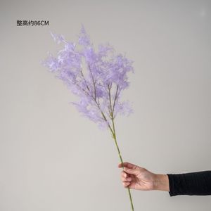 86cm Single Stem Artificial Smoketree Multi-color <b>Silk</b> Smoke Bush Realistic Floral <b>Arrangement</b> Accessories - Product Image 6