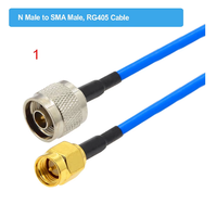 Conector RG405 N a SMA Macho Hembra, RP SMA a N de Crimpado para Cable RG405 086, Cable de Prueba de Alta Frecuencia