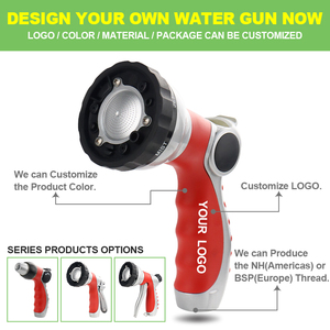 Boquilla de Manguera para Riego de Plantas SUNSHINE de Alta Calidad, 6 Patrones de Rociado, Construcción de Aleación de Zinc, Marca Privada y Dropshipping - Product Image 2