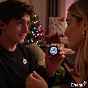 Gift Choice AI Smart Digital Pin 1.85inch Clear HD Display Bluetooth Upload Electronic Badge Long <b>Battery</b> All Day Wearable Backp - Product Image 2