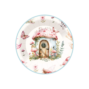 Juego de Vajilla Infantil DAMAI, Platos y Vasos de Papel, Decoración de Cumpleaños con Temática de Hadas y Hongos, 80 Piezas - Product Image 6