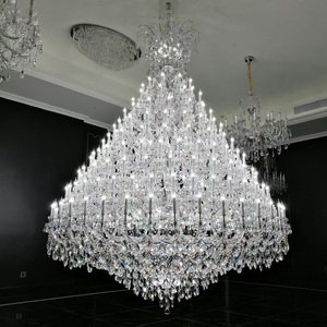 Candelabro <span class=keywords><strong>de</strong></span> varios niveles <span class=keywords><strong>de</strong></span> gran cristal para salón <span class=keywords><strong>de</strong></span> baile espacioso Vestíbulo del hotel Entrada <span class=keywords><strong>de</strong></span> propiedad <span class=keywords><strong>de</strong></span> lujo-<span class=keywords><strong>Luces</strong></span> colgantes elegantes - Product Image 2