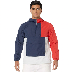 <b>Men</b> Streetwear Windbreaker Manufacturer Waterproof <b>Jacket</b> Custom logo Half Zip <b>Pullover</b> Hoodie Windbreaker <b>jacket</b> for <b>men</b> - Product Image 1