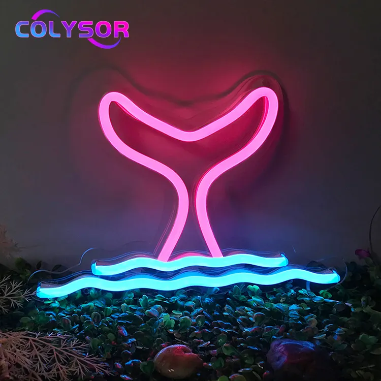 Maatwerk Kwallen Oceaan Sfeer Decoratie Acryl Rgb Led Licht Neon Teken