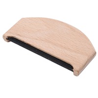 Wanmei Personnalisable Vente en gros Peigne anti-bouloches en bois de hêtre naturel pour pulls, laine et cachemire