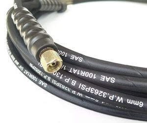 R1 400 바 5800 Psi 와셔 OEM NBR 고무 워터 제트 고압 세탁기 고무 호스 1/4 인치 피팅 어셈블리 - Product Image 1