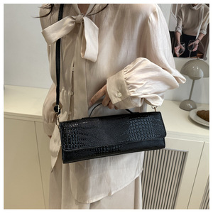 Fashion Design <b>Long</b>-handled Handbag Luxury- Style Sophisticated Simple <b>Shoulder</b>-Back Sling <b>Bag</b> Solid-color Versatile Handbag - Product Image 5