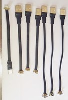 Kabel USB Type-C Pengisian Daya PD 20W Ultra Tipis OEM ODM, Profil Rendah, Kabel Mikro Sudut Kanan, Anyaman, untuk Komputer, Dropshipping
