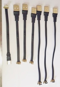 Oem ODM siêu mỏng 20W PD Sạc Loại C Cáp USB cấu hình thấp phẳng Micro góc phải bện cho máy tính thả vận chuyển - Product Image 5