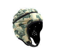 Bandera de fútbol EVA Softshell Rugby Headgear transpirable ajustable certificado Scrum Skull Cap casco de Rugby personalizado para 7v7 7on7