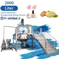 Mélangeur automatique de crèmes cosmétiques, liquides alimentaires et pâtes, homogénéisateur pour la fabrication de mayonnaise, machine de mélange sous vide pour produits chimiques