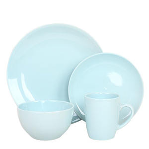 Juego de vajilla de cerámica mexicana, vajilla occidental, 16 piezas - Product Image 1