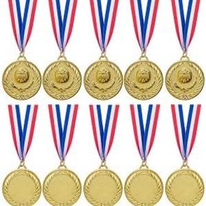 Médailles de récompense personnalisées en cuivre, plates et rondes, or, platine, rouge avec ruban, pour souvenirs sportifs - Product Image 3