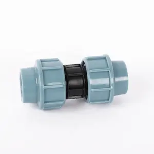 Conector de acoplamiento de ajuste de compresión PP para tuberías de riego PE PVC PPR Técnicas de fundición Conexión macho/hembra Compatible con OEM