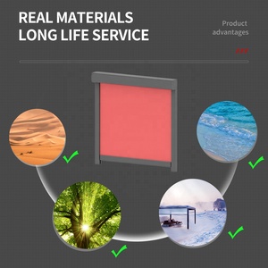 Anti-uv al aire libre Zip Manual retráctil rollo ventana sombra transparente para Windows <span class=keywords><strong>restaurante</strong></span> - Product Image 3